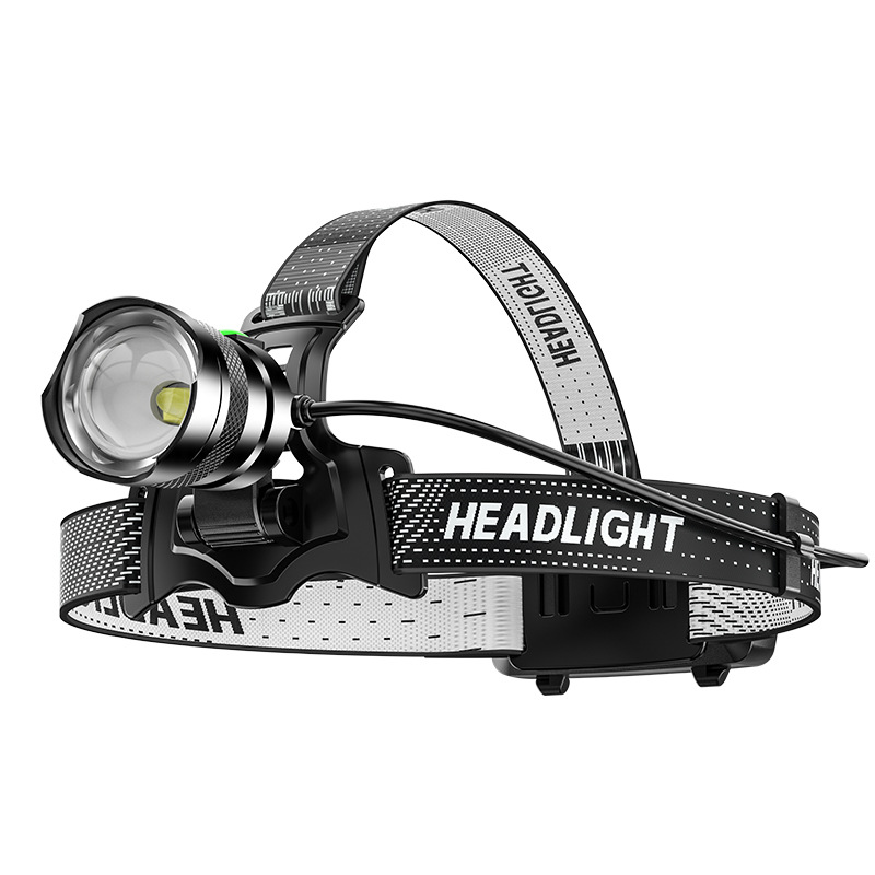 Nuevo fuerte luz de inducción Faro de carga USB P50 Super gran potencia LED granos de la lámpara multifuncional montado en la cabeza de la lámpara de pesca