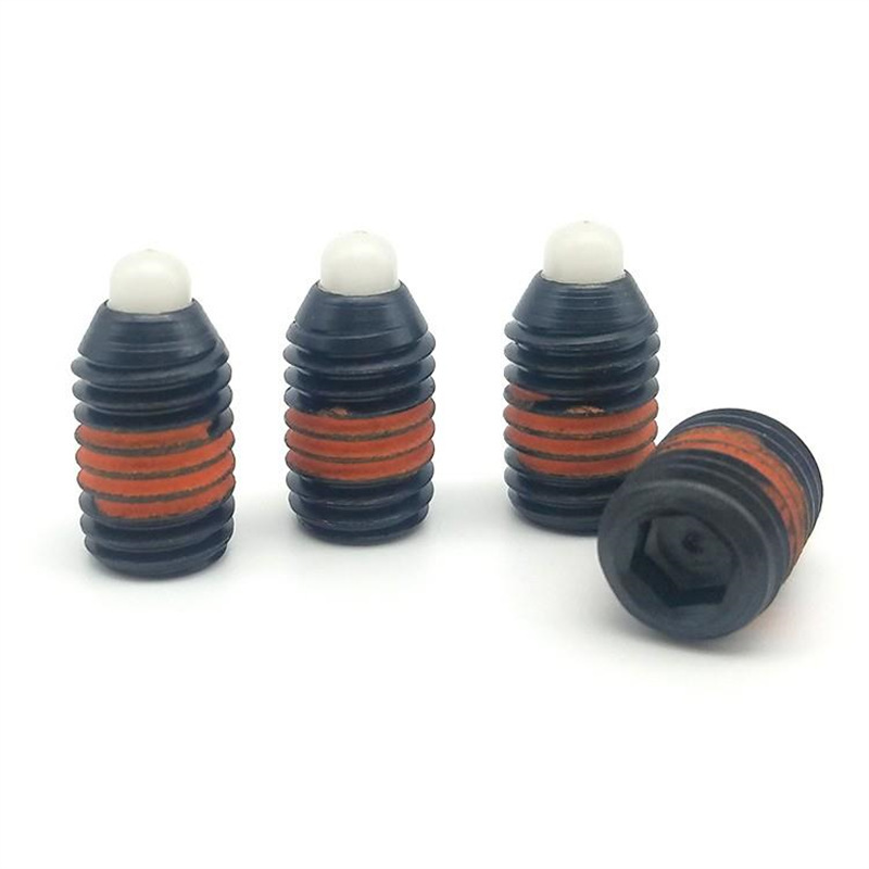 SPRM/SPRRS3/4/5/6/8/10/12/16尼龙销头短型弹簧柱塞尼龙定位锁销