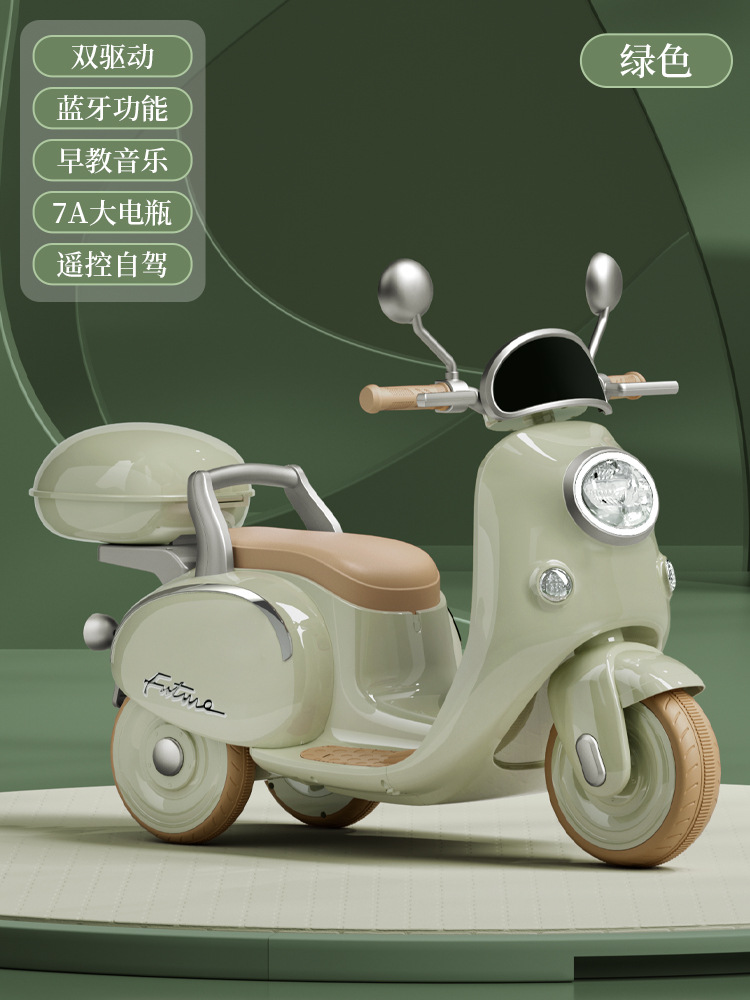 El triciclo eléctrico de la motocicleta de los niños 3-6 años del coche de batería teledirigido puede sentarse coche doble del juguete del Tesoro de los hombres y de las mujeres de la impulsión