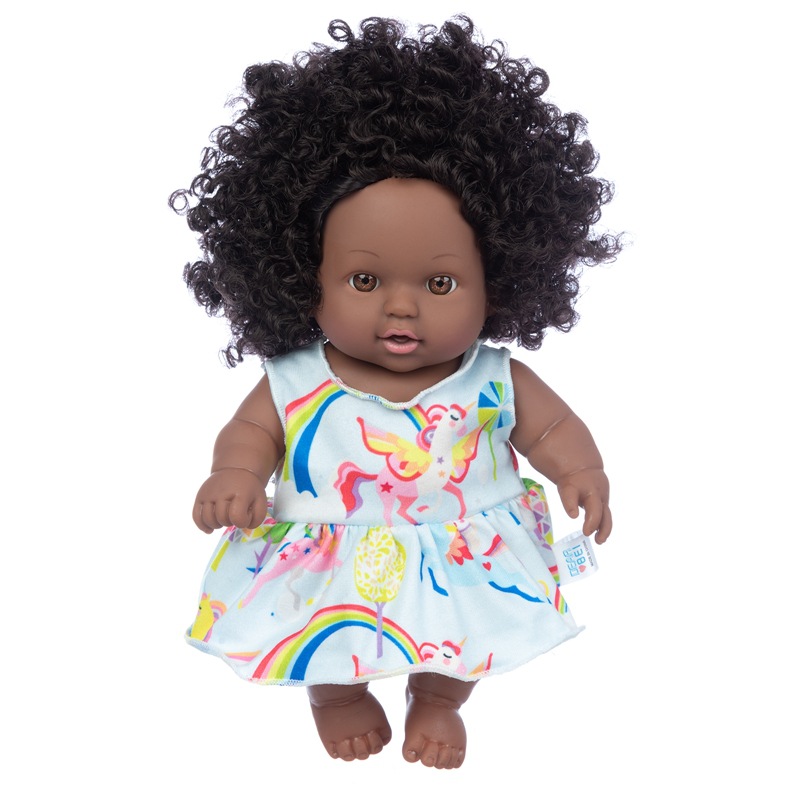 8-pulgadas muñeca chica americana de goma suave muñeca renacida muñeca de simulación bebé vinilo muñeca de juguete
