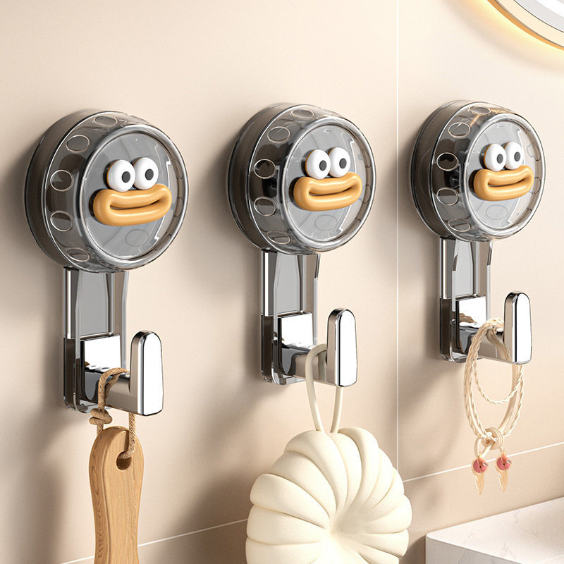 Suction Cup Hook Bathroom Punch-Free Strong Wall Hanging Clothes Hook Bathroom Storage Rack Home Bathroom Clothes Hook Cross-Border