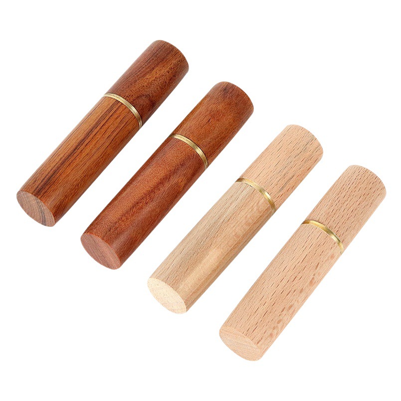 Hand-sewing Needle Storage Cylinder Needle Storage Cylinder Handmade DIY Leather Tool Storage Cylinder Sandalwood Toothpick Cylinder