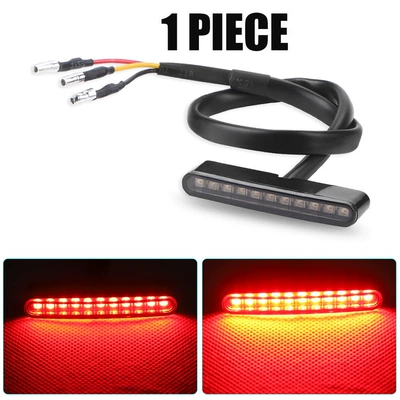 Motorcycle accessories Harley cruise prince modified rear tail light rear brake light assembly (License plate lamp) - black-shell-2070