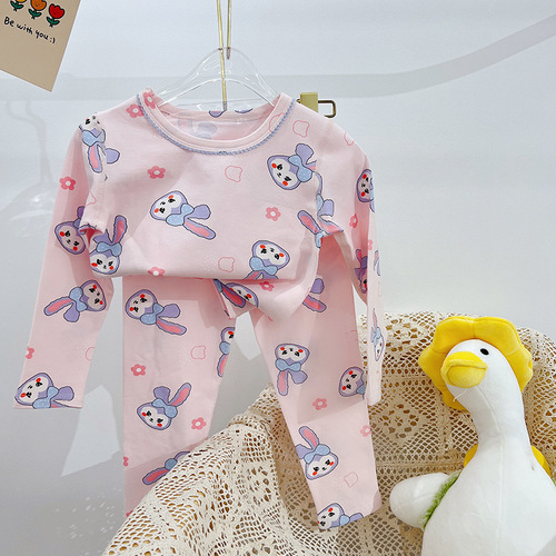 Small size one piece dropshipping children's Lycra suit boneless ginger underwear two pieces long sleeve boys and girls manufacturer wholesale