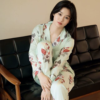 春夏冰丝女士睡衣新款简约轻奢两件套大码家居服可外穿直播爆款