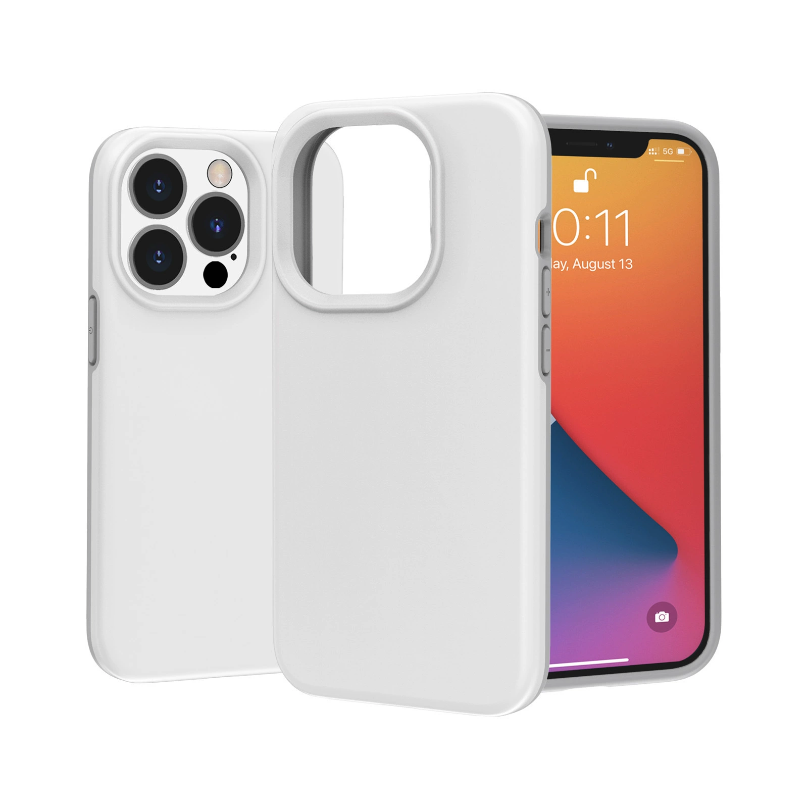 Чехол для телефона Apple iPhone 13 — матовый 2-в-1 тонкий ударопрочный защитный чехол