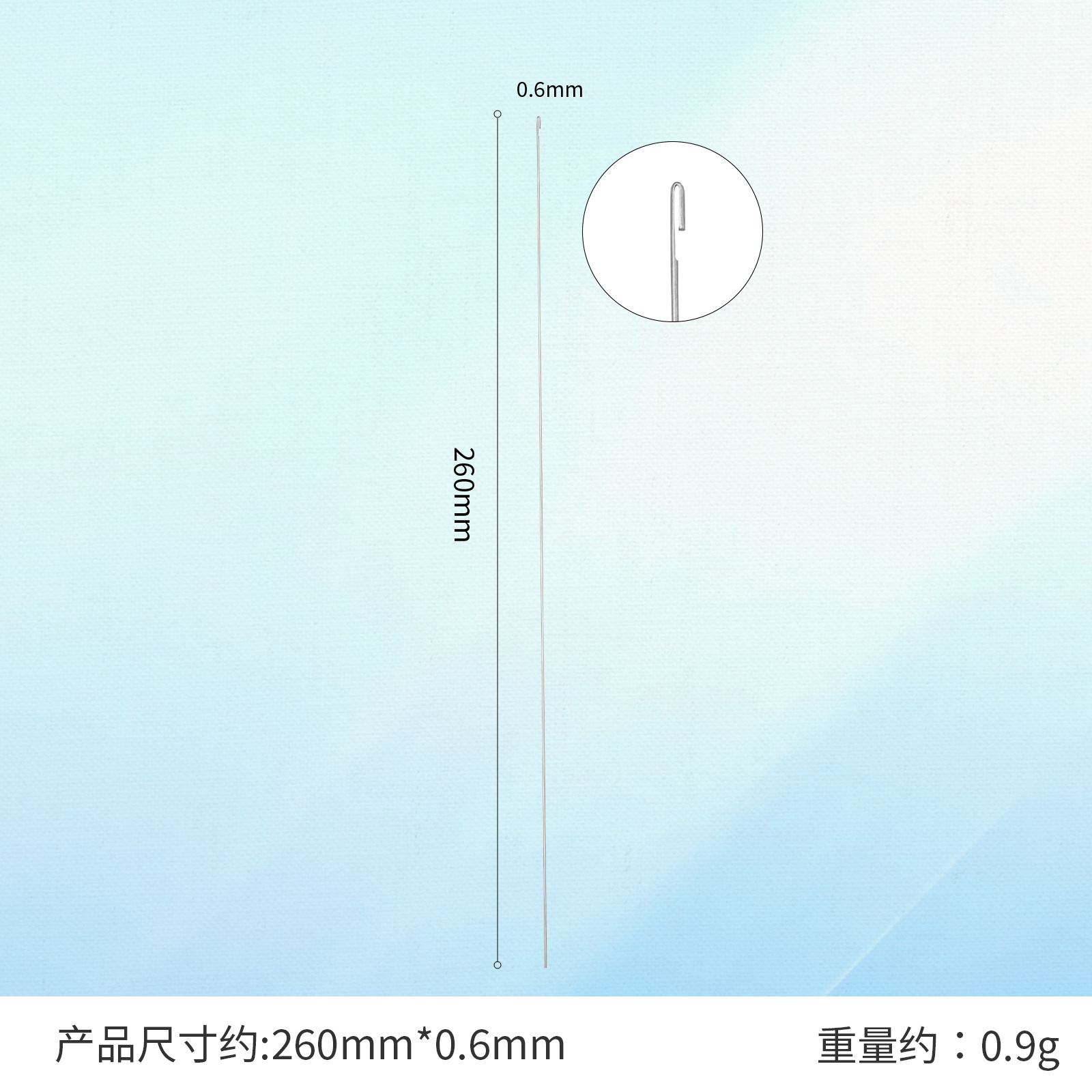Venta directa de fábrica Aguja de apertura intermedia Aguja de enhebrado Aguja de orificio medio Aguja de enhebrado Aguja de enhebrado Collar de bricolaje