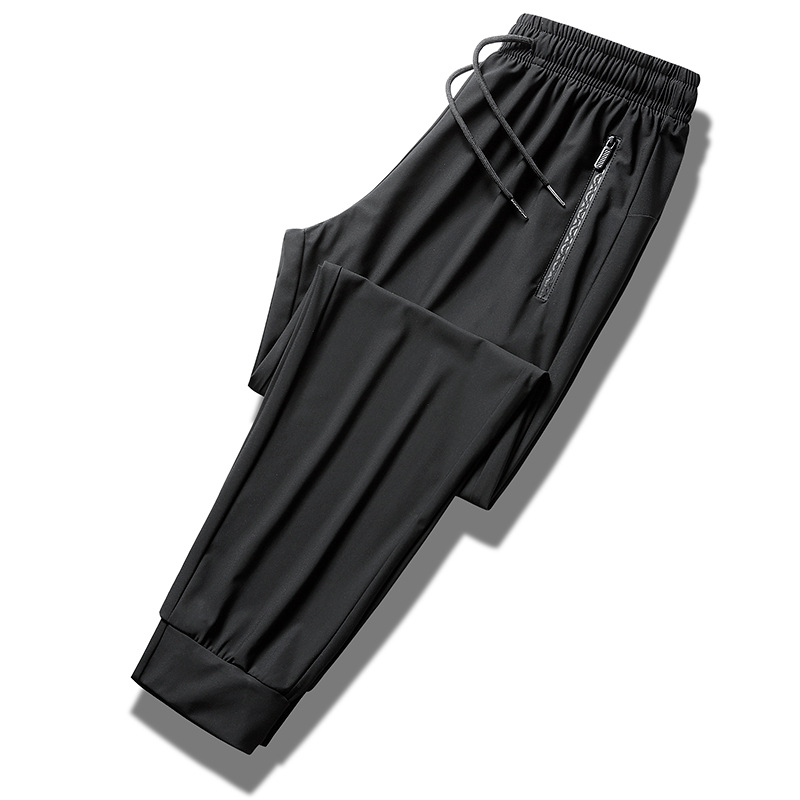 Pantalones de Seda de Hielo Transpirables de Secado Rápido 2024, Pantalones Largos Deportivos Casuales para Hombre, Pantalones de Aire Acondicionado de Talla Grande para Hombre, Venta al por Mayor del Fabricante
