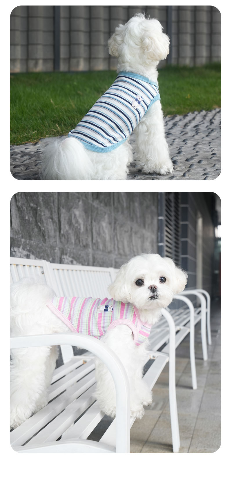 Striped warm soft vest - Durable and breathable material