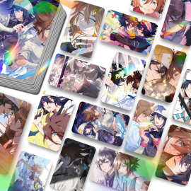 雷安镭射小卡55张雷狮安迷修动漫画周边盒装高清图片自印LOMO卡片