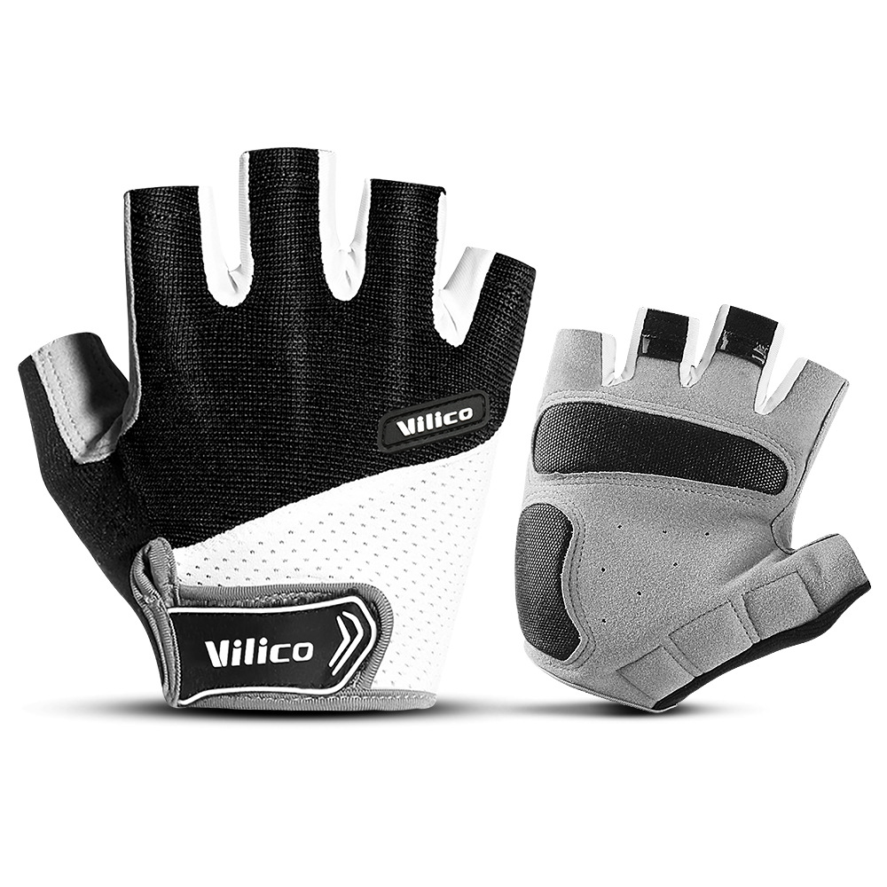 Guantes de verano para ciclismo al aire libre, para deportes, montañismo, viajes, fitness, guantes de medio dedo antideslizantes, de ultrafibra, resistentes al desgaste para bicicleta de montaña.