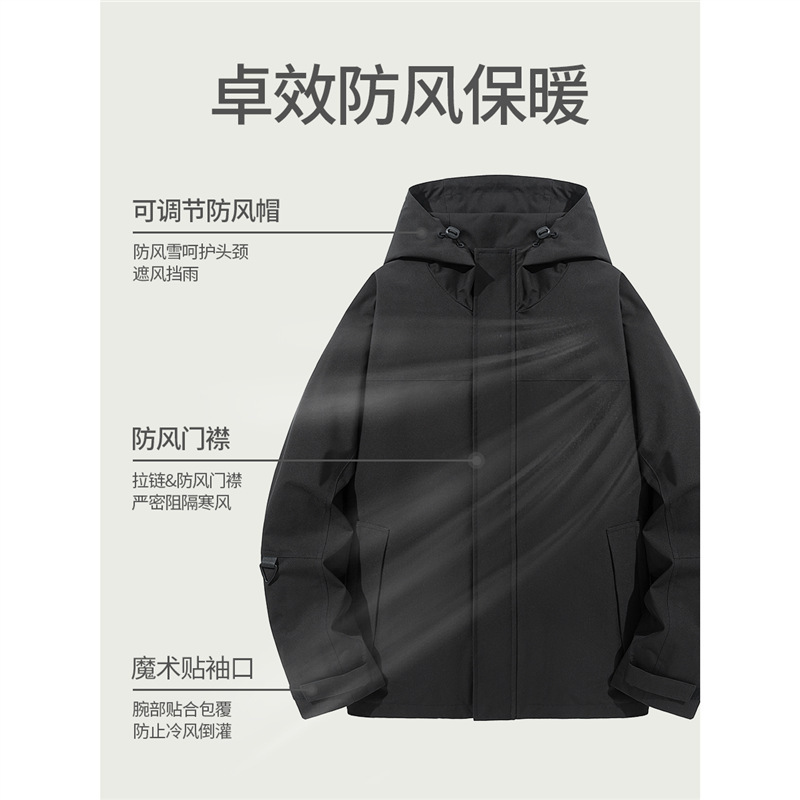 风衣印logo秋冬公司团建登山防风工作服刺绣通勤工衣外套服装定制|undefined