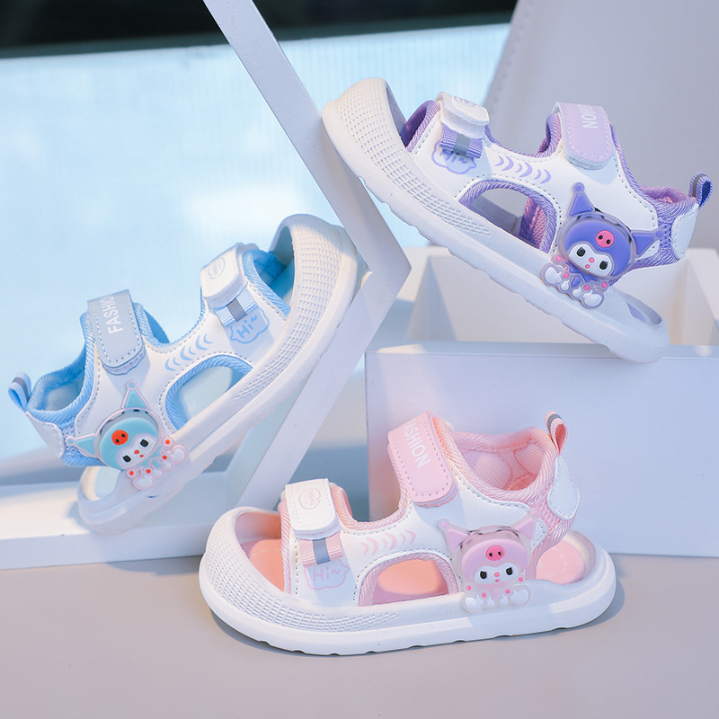 2025 New Summer Non-Slip Boys and Girls Baotou Cartoon Baby Toddler Shoes Sports Beach Sandals for Kidsren