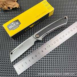 跨境热销巴克BUCK0263户外刀荒野随身便携求生锋利折叠刀家用水果