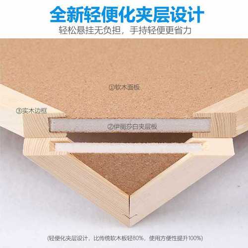 Cork board photo wall felt board desktop message board table note board hanging dormitory home creative wall panel