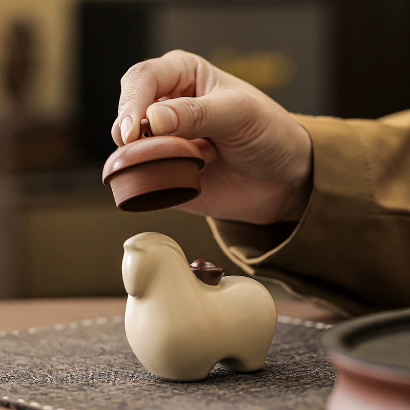Русская керамика из kiln Kiln Ceramics зарабатывайте деньги сейчас чайные животные украшения китайский стиль счастливый Тан конь чайные наборы чайные подносы товары для дома аксессуары
