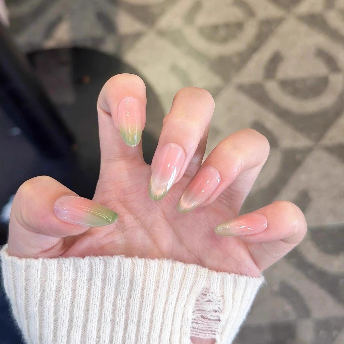 Temperamento de manicure desnudo, brillante, suave, versátil, puro deseo de sentir la atmósfera, blanquear, usar productos terminados de uñas