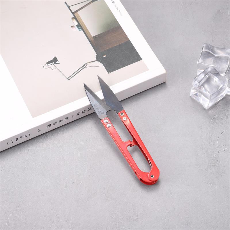 黑头大号红蚁作小剪刀线头剪家用u型弹簧剪工业裁缝剪子迷你纱剪