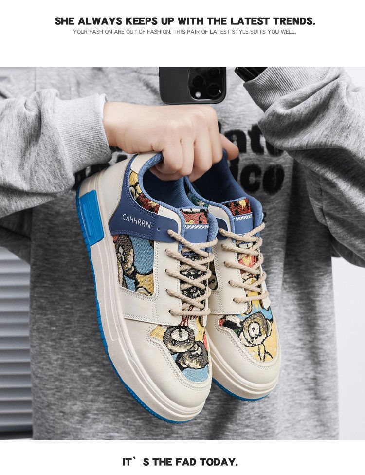 Chaussures de sport pour hommes, petites chaussures respirantes, décontractées, polyvalentes, semelle épaisse, antidérapantes, à la mode, pour étudiants, nouvelle collection été 2023_voghion.com