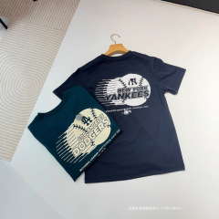 NewEraニューも華2025夏の新型MLB半袖tシャツ通気性アメリカ野球プリントカップルファッション