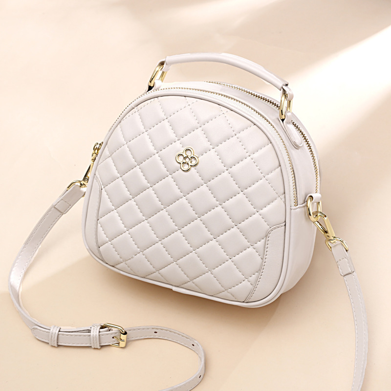 2021 New Arrival Diamond Small Round Bag High-Grade Texture Crossbody Bag Women's Bag Internet Popular Super Popular Small Bag Women's Shoulder Bag