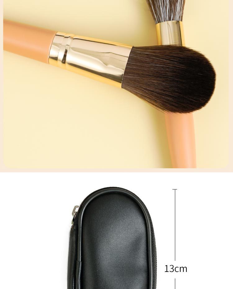 Cangzhou Mini 9-piece makeup brush set for beginners, portable travel brush, loose powder and contouring undefined