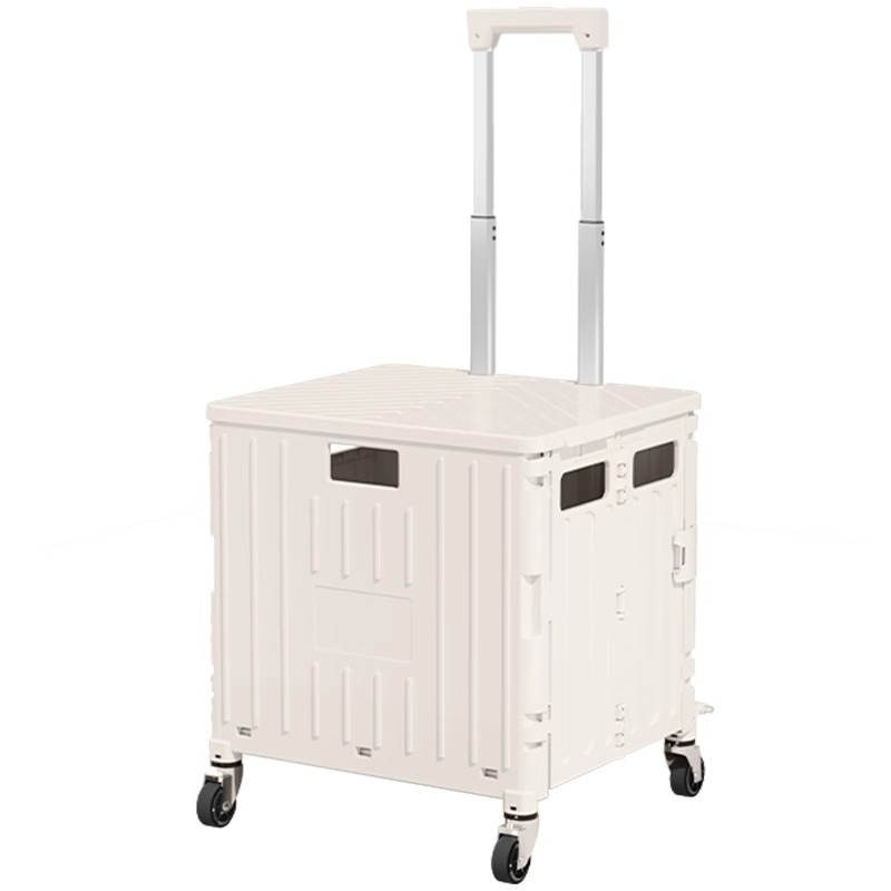 Home conveniente plegable para comprar verduras pequeño carrito de extracción de supermercado de compras al aire libre camping almacenamiento caja de almacenamiento