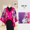 Double-sided silk cloak, scarf, demi-season cheongsam, 2023 collection