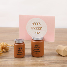 桌面摆件照片夹名片夹便签夹简约啤酒罐大小型号木质留言夹跨境