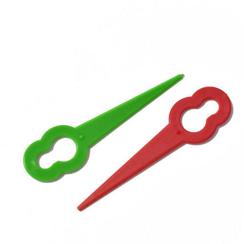 L76 gourd-shaped garden lawn mower lawn mower plastic blade key color plastic plastic lawn mowing blade