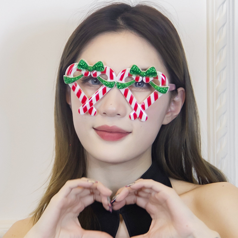 Marcos de Lentes Divertidos de Navidad de ABS Decorativo para Fiesta de Navidad