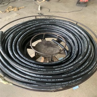 Glossy steel wire woven tanker special pipe gas station conveying diesel and gasoline pipe assembly oil and gas recovery hose