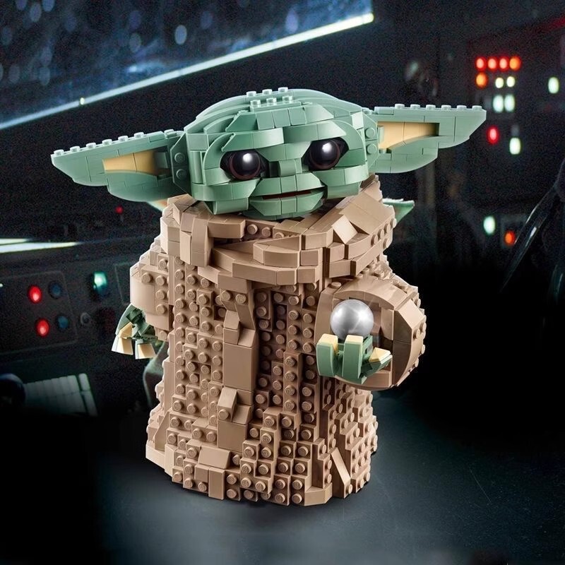 国境を越えた互換性のあるレゴ 75318 スターウォーズシリーズ マンダロリアン ベビーヨーダ 教育用ビルディングブロックで遊ぶ|undefined
