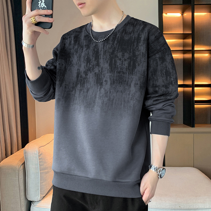 春秋季男士卫衣套头圆领大码长袖T恤男 小码25 32XL-8XL超大码
