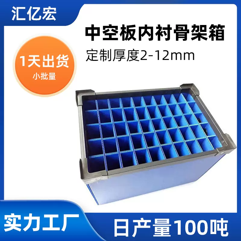 防静电中空板周转箱定制 加硬骨架可折叠 循环使用运输箱批发