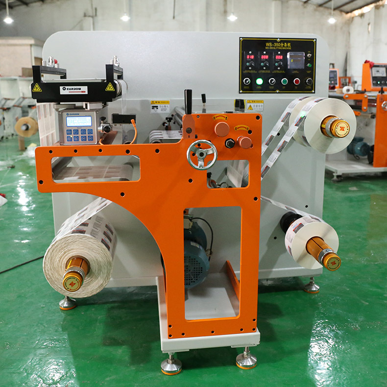 齐达精工350不干胶分条机标签分条机无纺布商标分切机复卷机薄膜