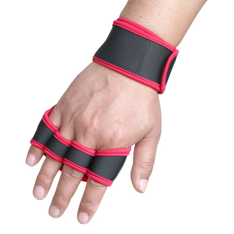 Fitness Gloves Weight Lifting Half Finger Dumbbell Men's and Women's Sports Palm Anti-slip Cross-border Equipment Protective Equipment Training Wrist Gloves