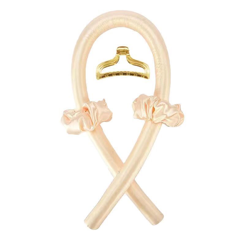 Traje de palo de pelo rizado beige