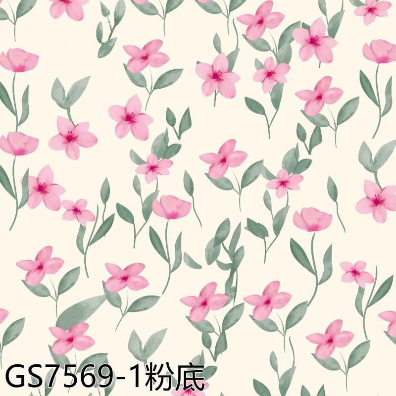 INS田园小花朵60支全棉数码印花布 童装衬衫头巾布袋纯棉印花面料