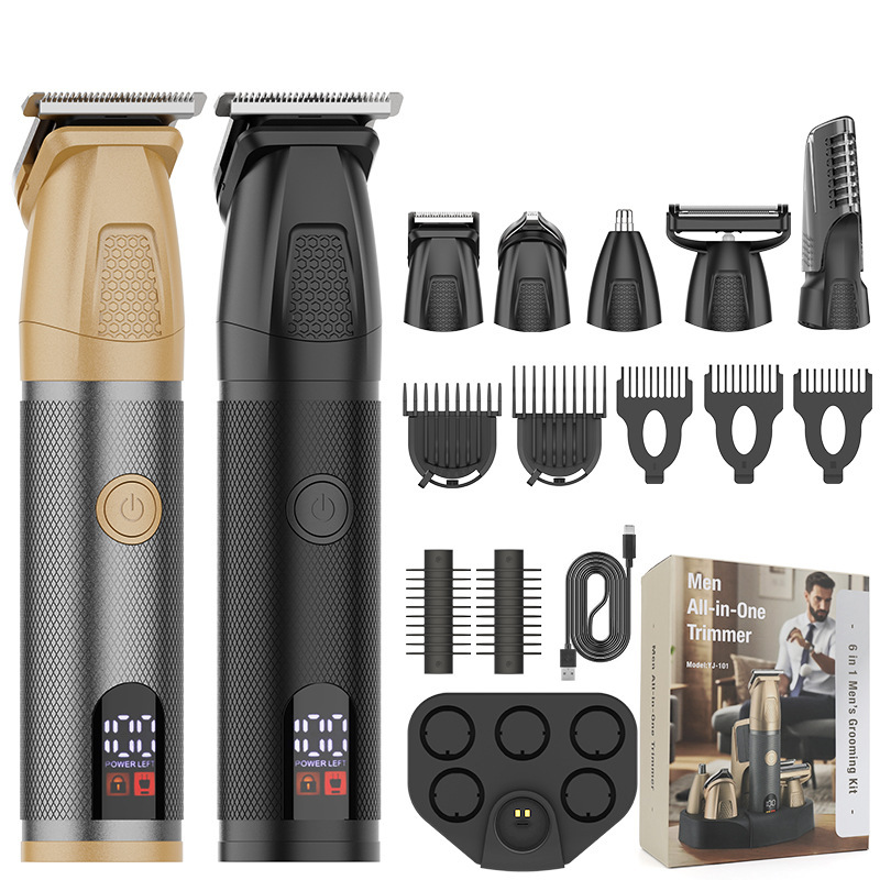 Cross-Border Waterproof Electric Shaver Household Men's Hair Clipper Multi-Functional Electric Clipper Nose Hair Trimmer Set Wholesale Cross-Border Waterproof Electric Shaver Household Men's Hair Clipper Multi-Functional Electric Clipper Nose Hair Trimmer Set Wholesale