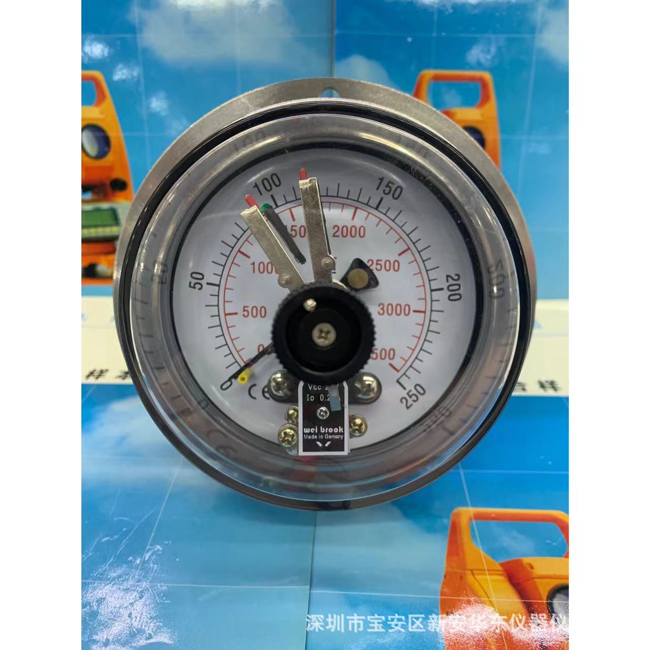 台湾双叶电接点压力表YXC-100BF-ZT 400KG上下限双上限全不锈钢