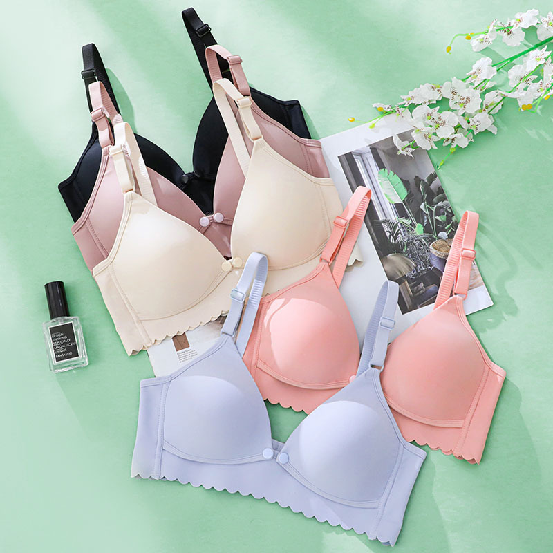 New Product Oxygen Protection Nursing Maternity Intimates Women's Vest-Style Front Buckle Seamless Lightweight Breathable Maternity Mommy Bra for Breastfeeding