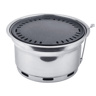 Korean-style carbon grill commercial charcoal grill grill barbecue restaurant self-service grill South Korea smoke exhaust barbecue Zhang Zhang