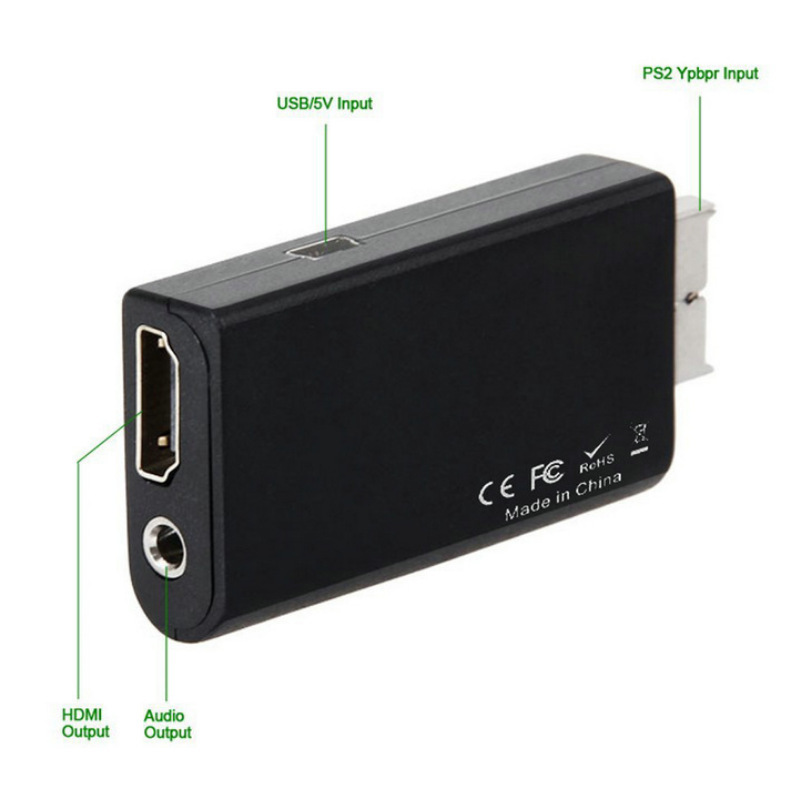 Fabricante al por mayor PS2 a HDMI, PS2 a HDMI, juego a HDMI, convertidor de audio y video en stock