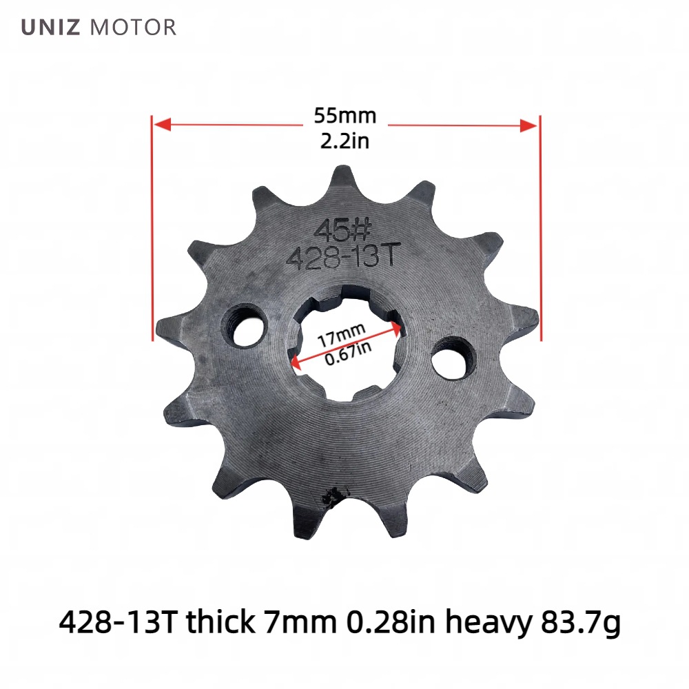 Manufacturer Wholesale Motorcycle Engine Small Gear Sprocket 420/428 Inner Hole 17-20 Motorcycle Parts