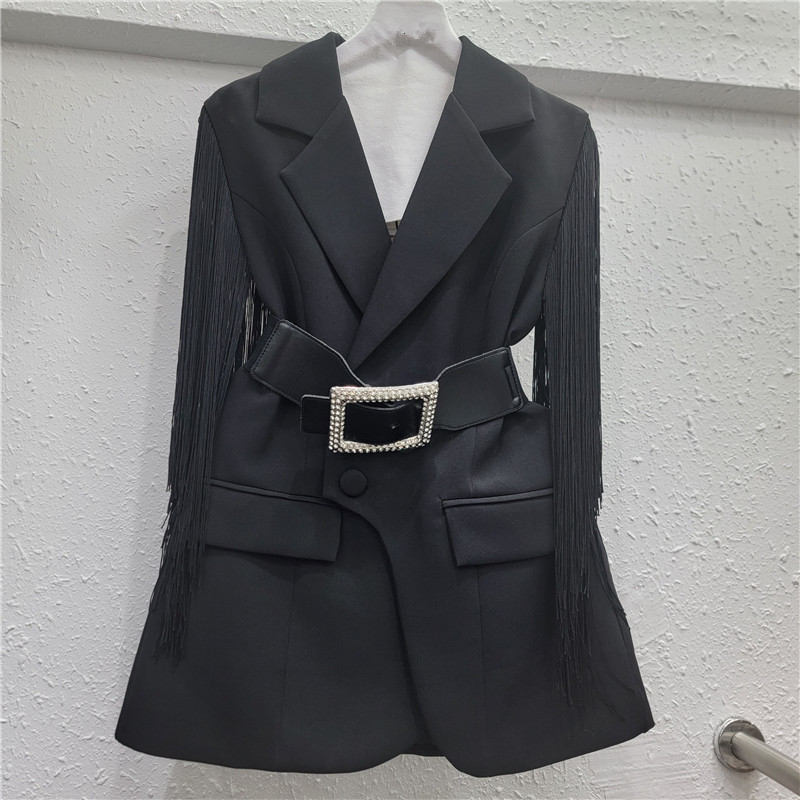 2026 nuevo diseño de chaqueta de chaqueta de chaqueta de estilo de primavera con cinturón