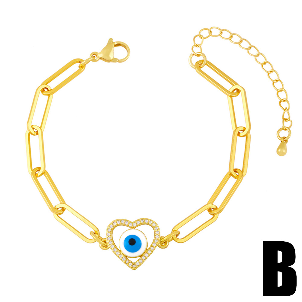 simple zircon bracelet exaggerated personality demon eye bracelet