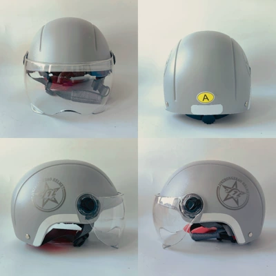 Helmet Unisex Cycling Helmet Four – Motosiklet kaskı (dəbilqə) - pentagram-high-grade-gray