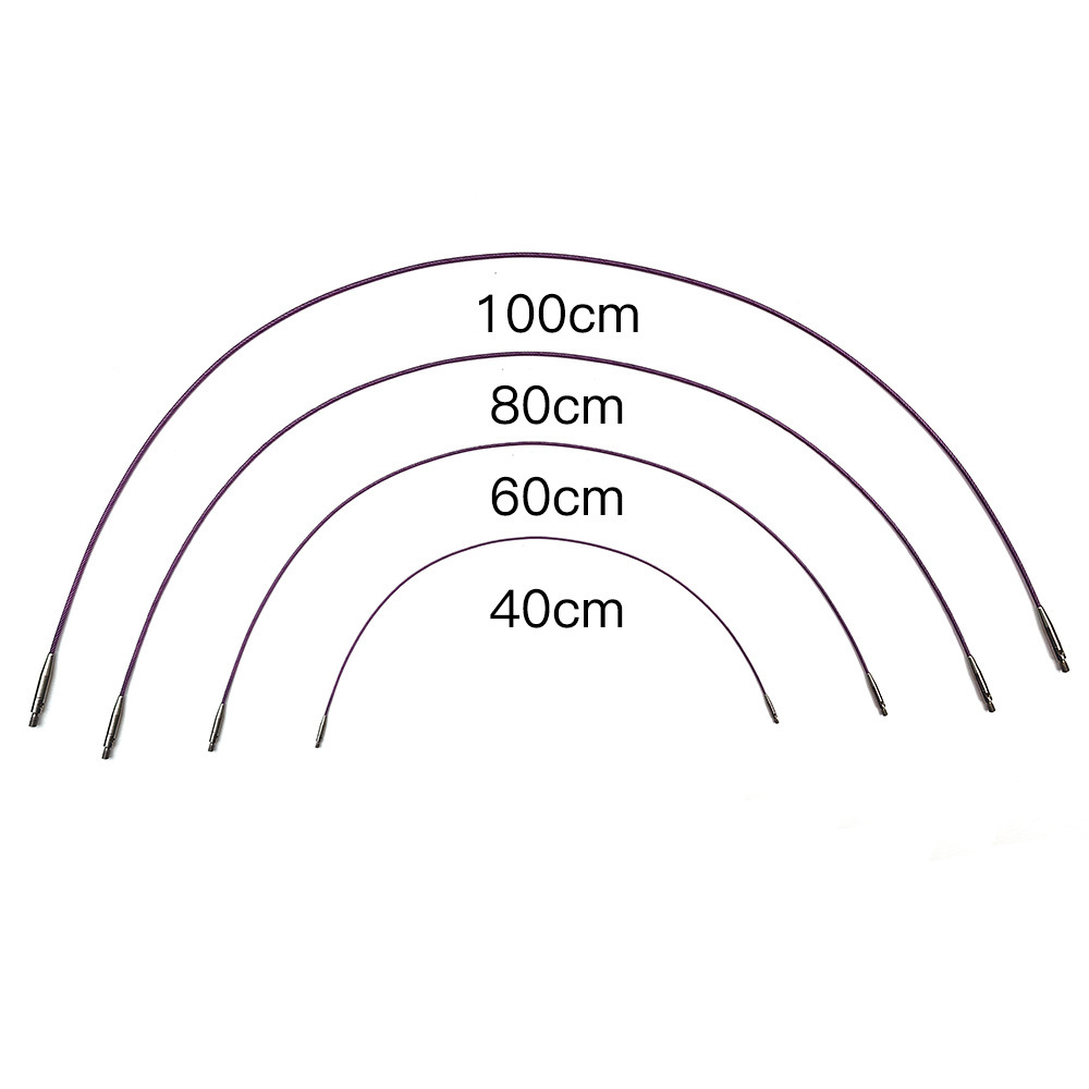 Herramientas de trenzado transfronterizas de alúmina bicolor desmontable aguja circular un conjunto de 9 paquetes de 3.5 - 8.0 mm paquetes de bolsa PU
