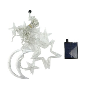 Stars and Moon Led Lights String Lights All over the Sky Stars Holiday Five-pointed Star Camping Lights ins Cyber Celebrity Girl's Heart Stars Christmas Lights